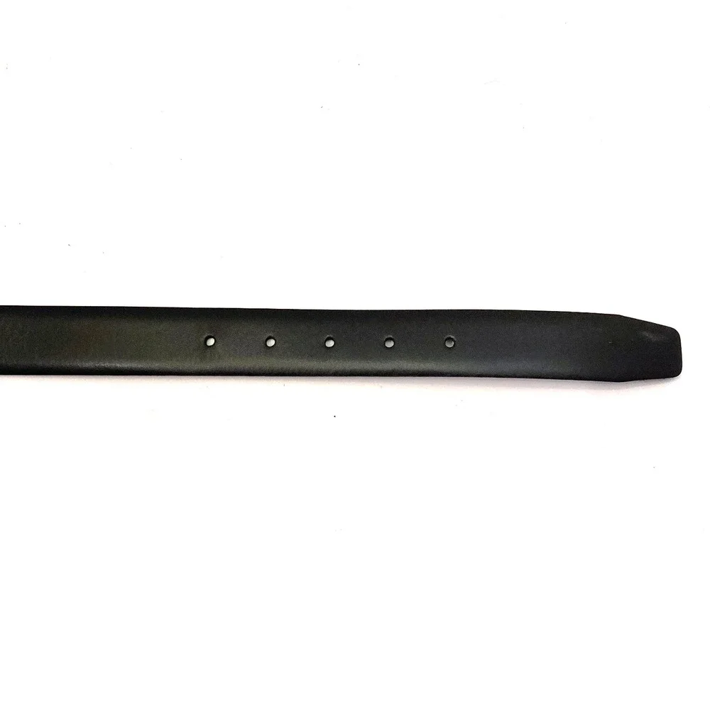 Black Italian Leather Belt Mens 44,‎ 1-1/8